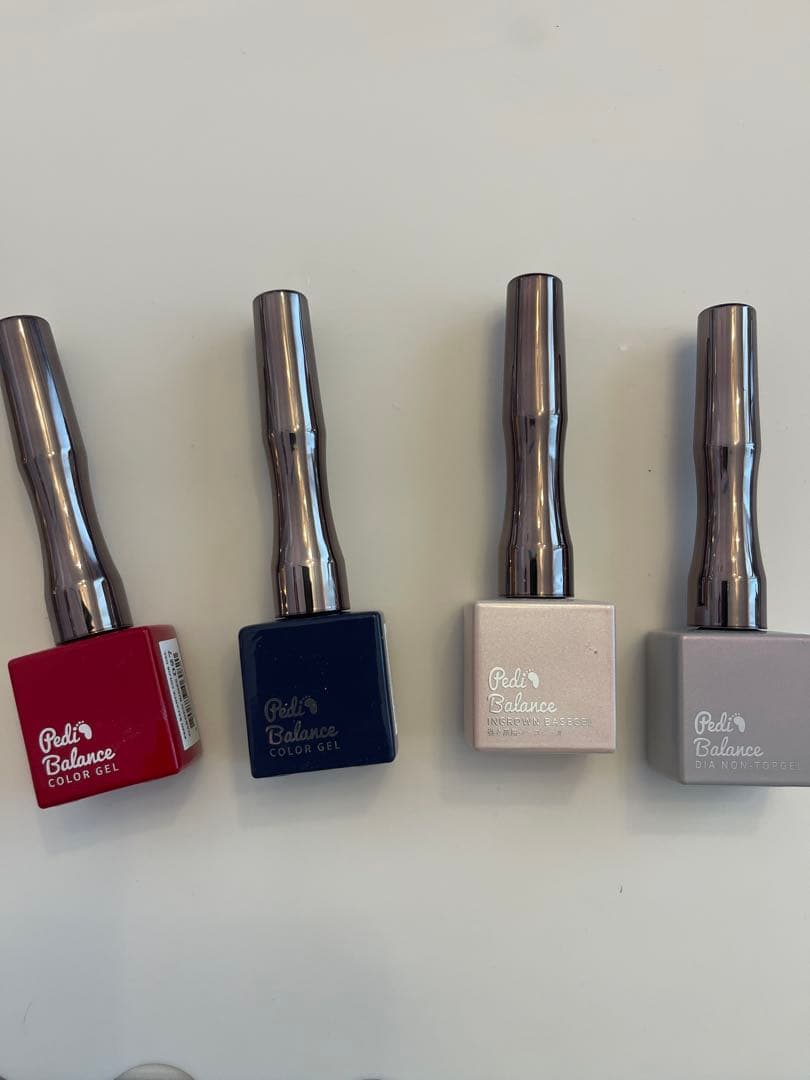 Pedi Balance（ペディバランス）ベース、トップ、レッドネイビー巻き爪用