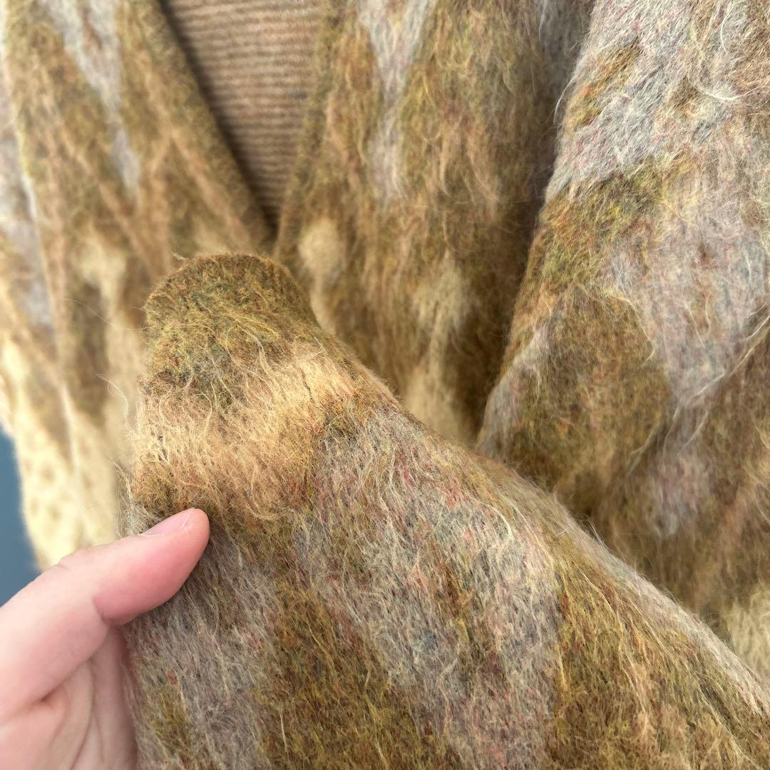 モヘヤ　カーディガン　ヴィンテージ　60s campus カートコバーン