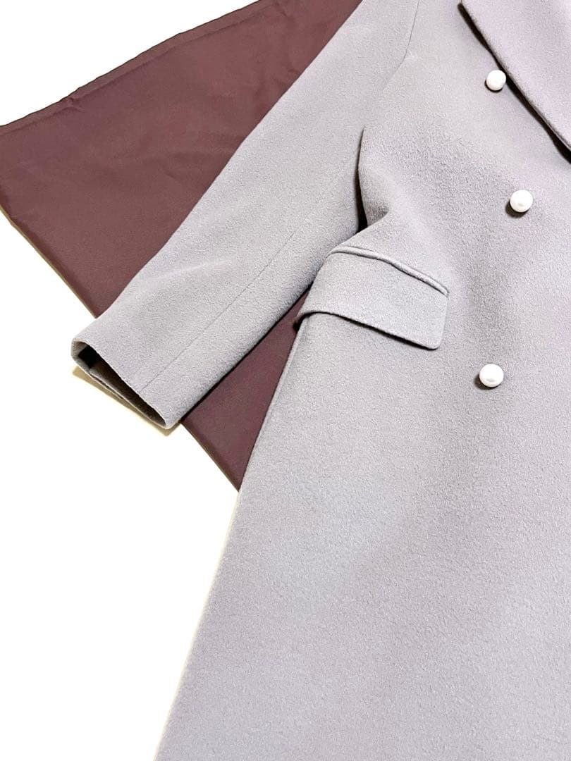 ユナイテッドアローズ　パールモチーフボタン　テーラードコート　チェスターコート