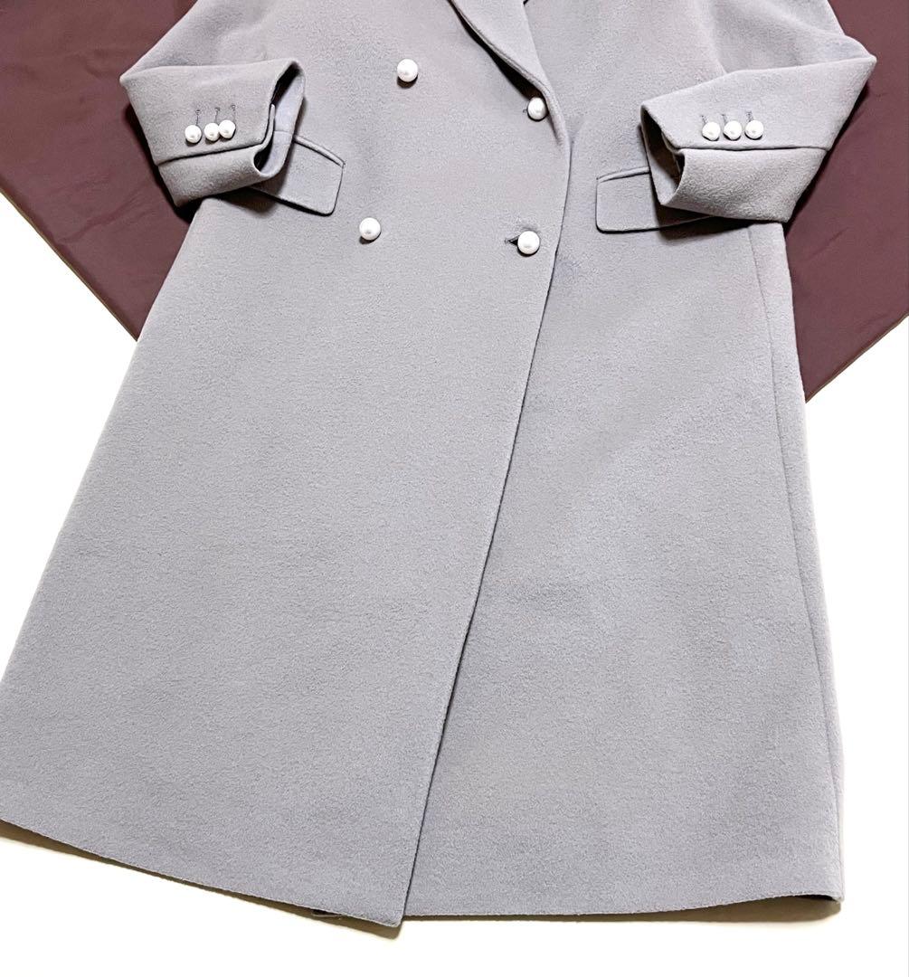 ユナイテッドアローズ　パールモチーフボタン　テーラードコート　チェスターコート