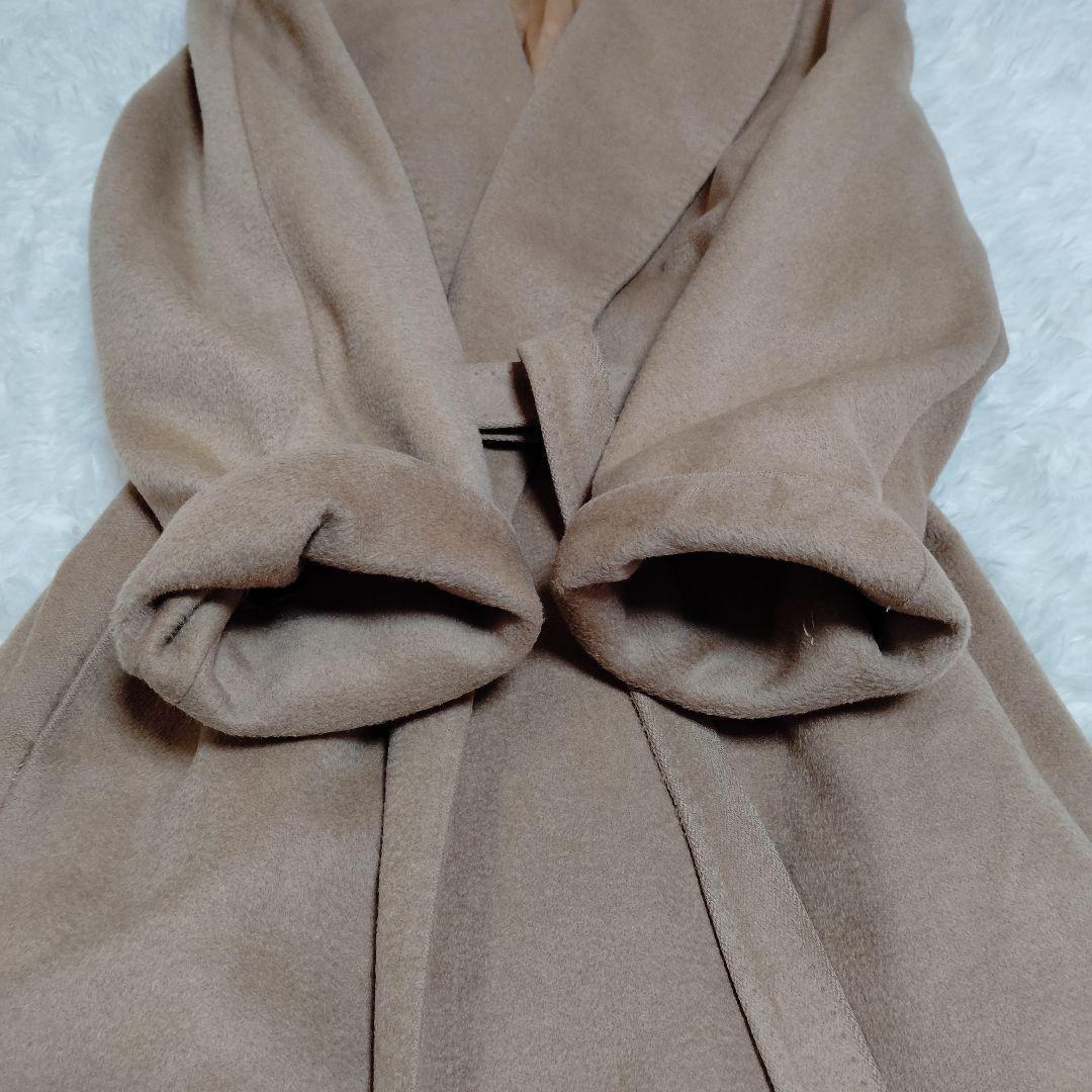 極美品 マックスマーラ キャメル100% マニュエラ 白タグ ロング丈 38 M