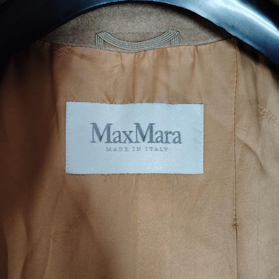 極美品 マックスマーラ キャメル100% マニュエラ 白タグ ロング丈 38 M