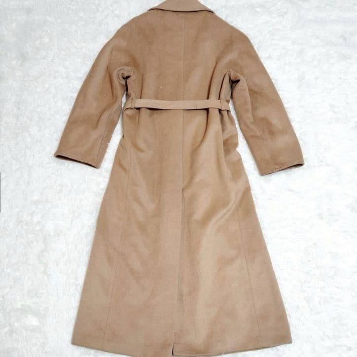 極美品 マックスマーラ キャメル100% マニュエラ 白タグ ロング丈 38 M