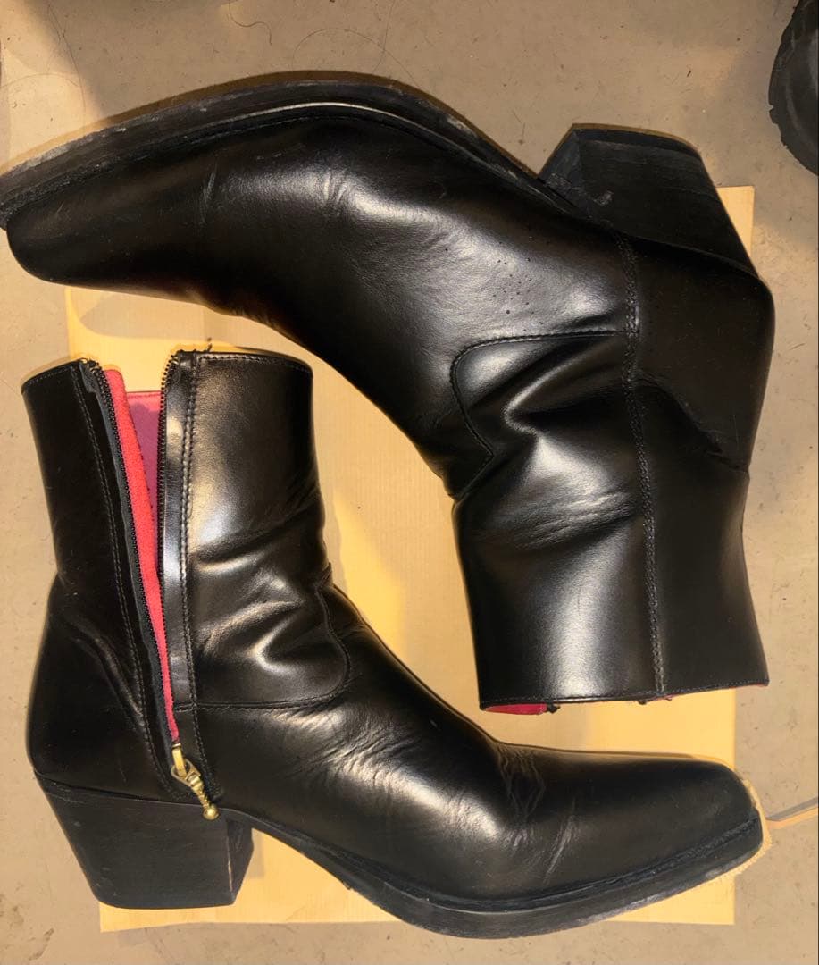 ERNEST W. BAKER ブラック ウエスタンブーツ