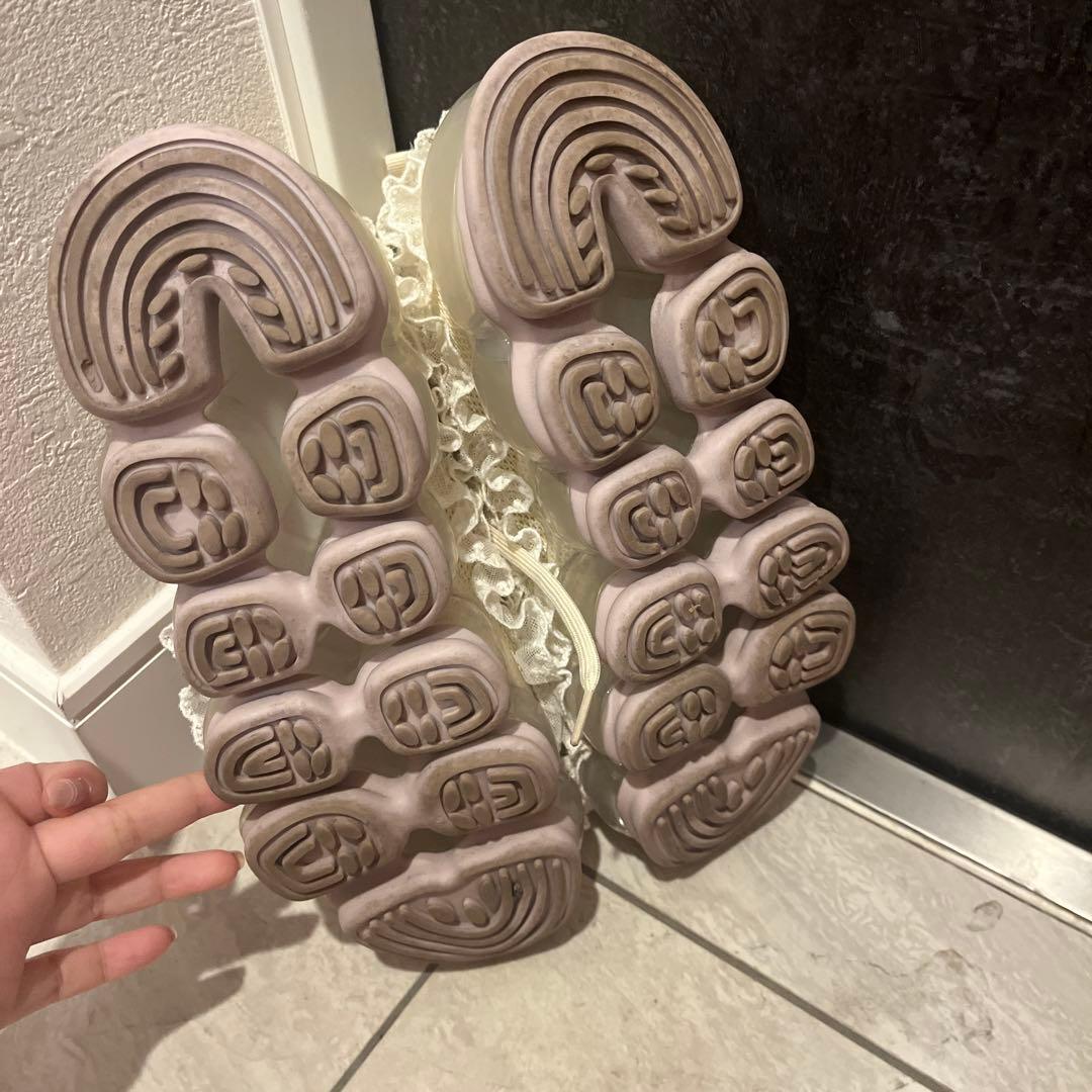 mikiosakabe ミキオサカベ sheep フリル スニーカー レース