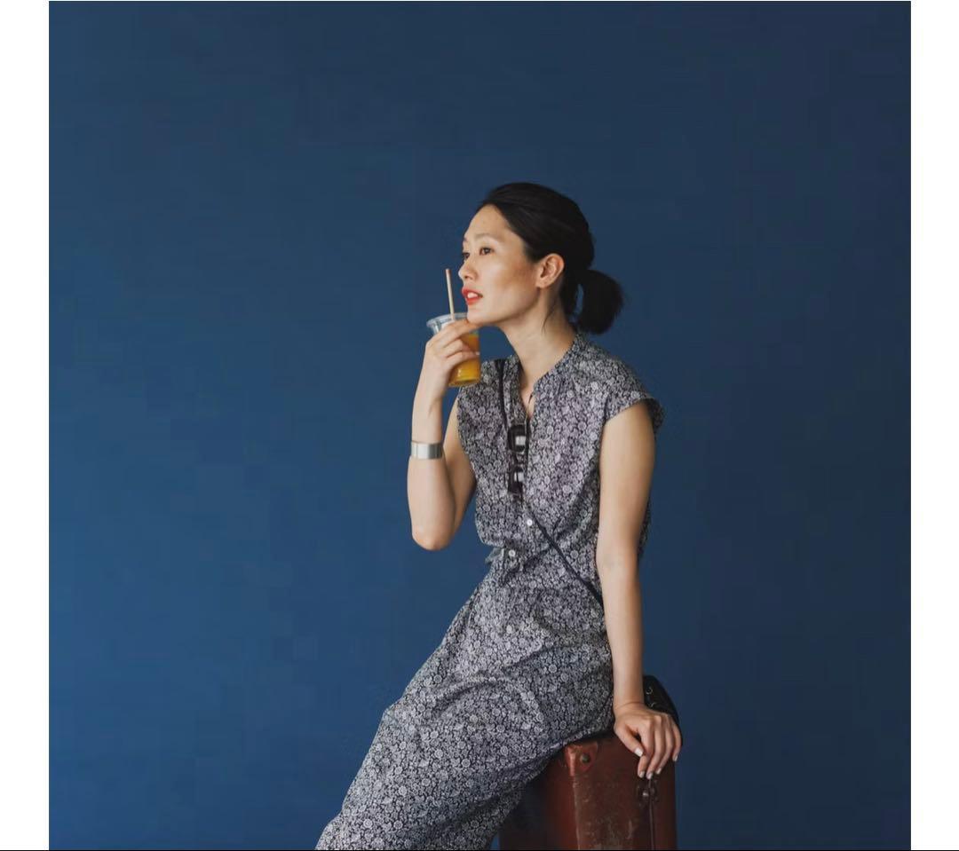 北欧、暮らしの道具店　リバティプリントのオールインワン　M