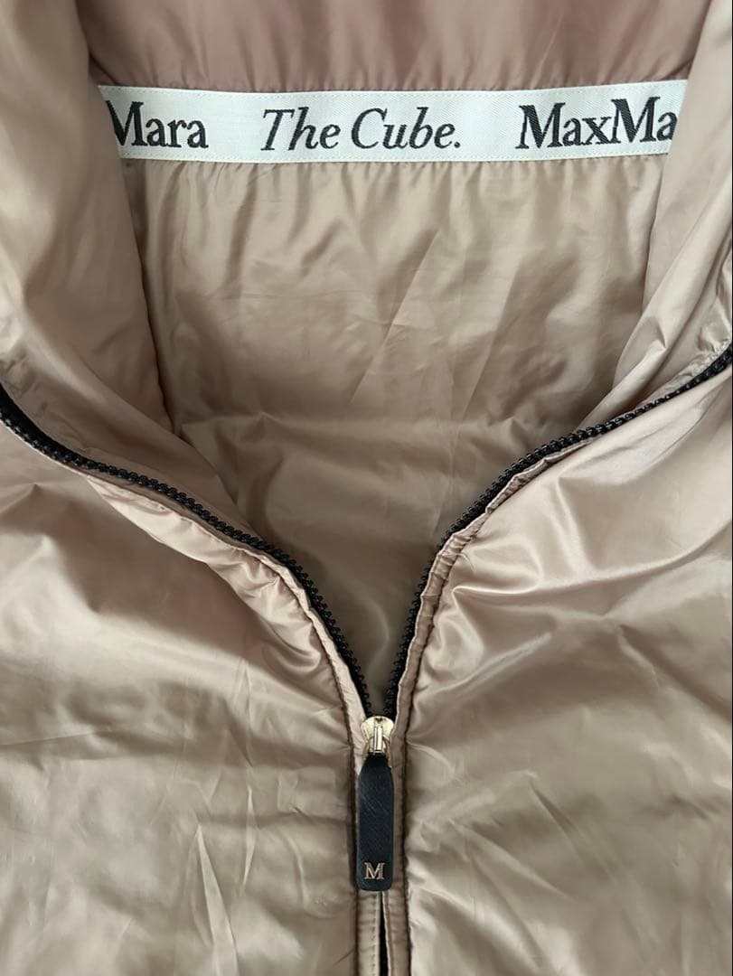 MaxMara The Cube ベージュ テクニカル キャンバス ロング ジレ