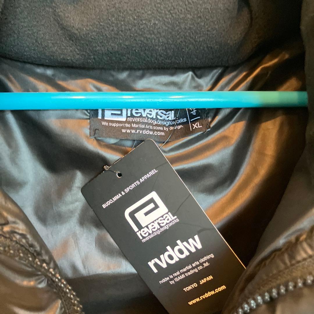 reversal BLACK PUFFER VEST リバーサル中綿ベストXL