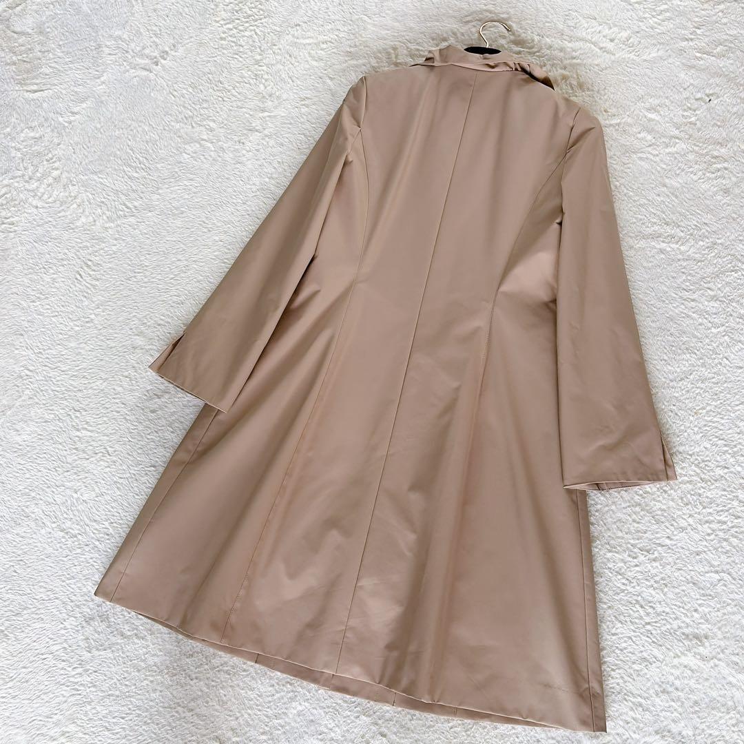 美品✨【エムズグレイシー】中綿ライナー スプリングコート 花柄 ベージュ 40