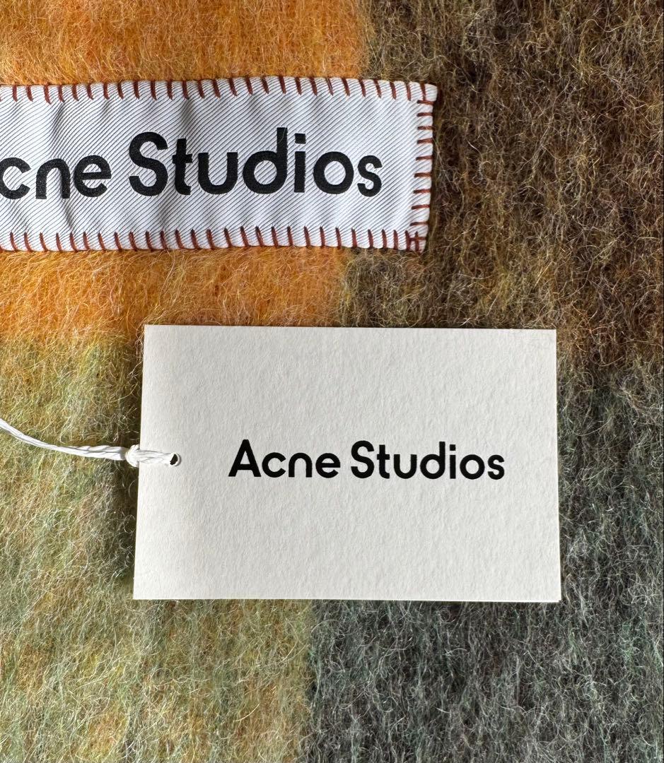 Acne Studios マフラー モヘアチェックスカーフ【美品】