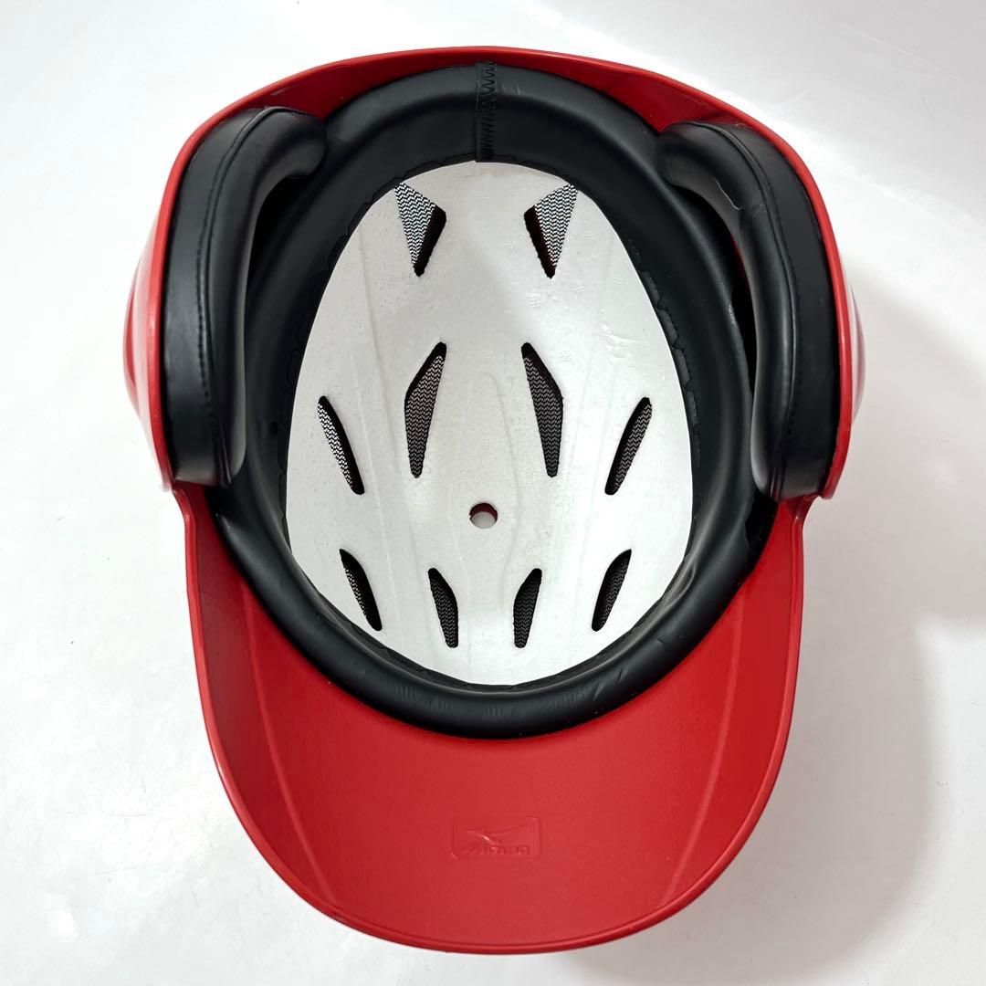 つ28【2個セット】ミズノ 野球 ヘルメット 赤 JSBB公認 軟式用 Lサイズ