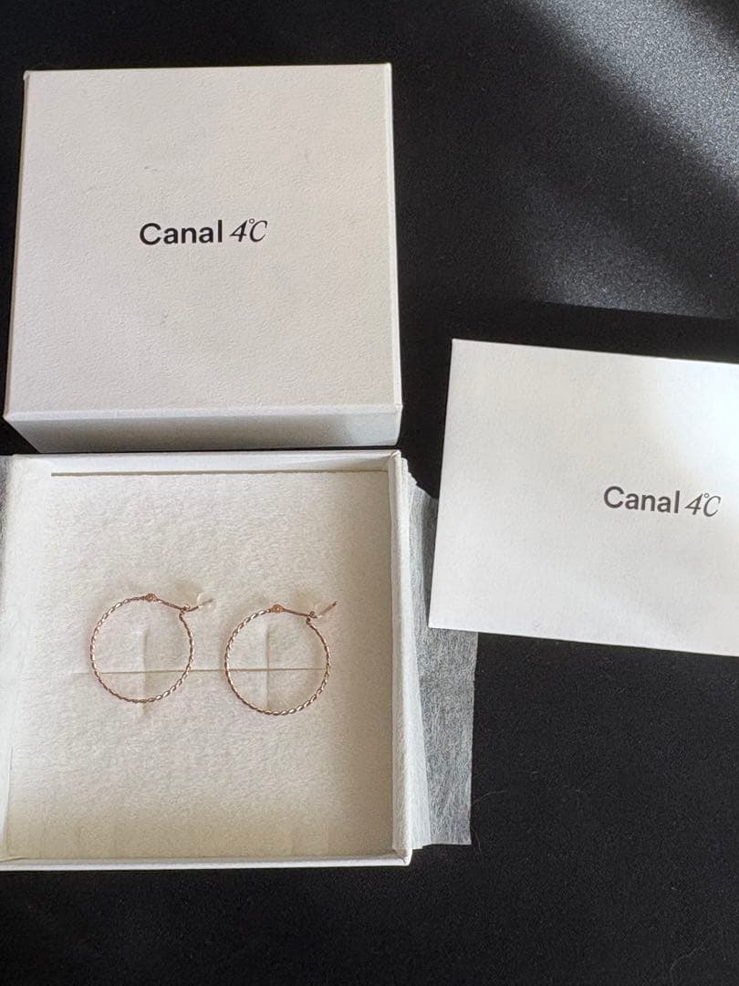 Canal 4°C ピンクゴールド ピアス
