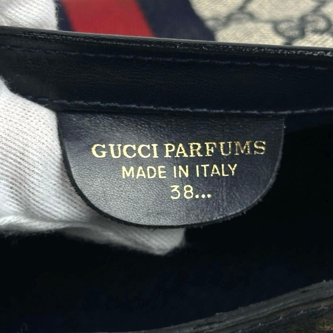 【美品】グッチ　ショルダーバッグ　GGスプリーム　シェリーライン　PVC　レザー