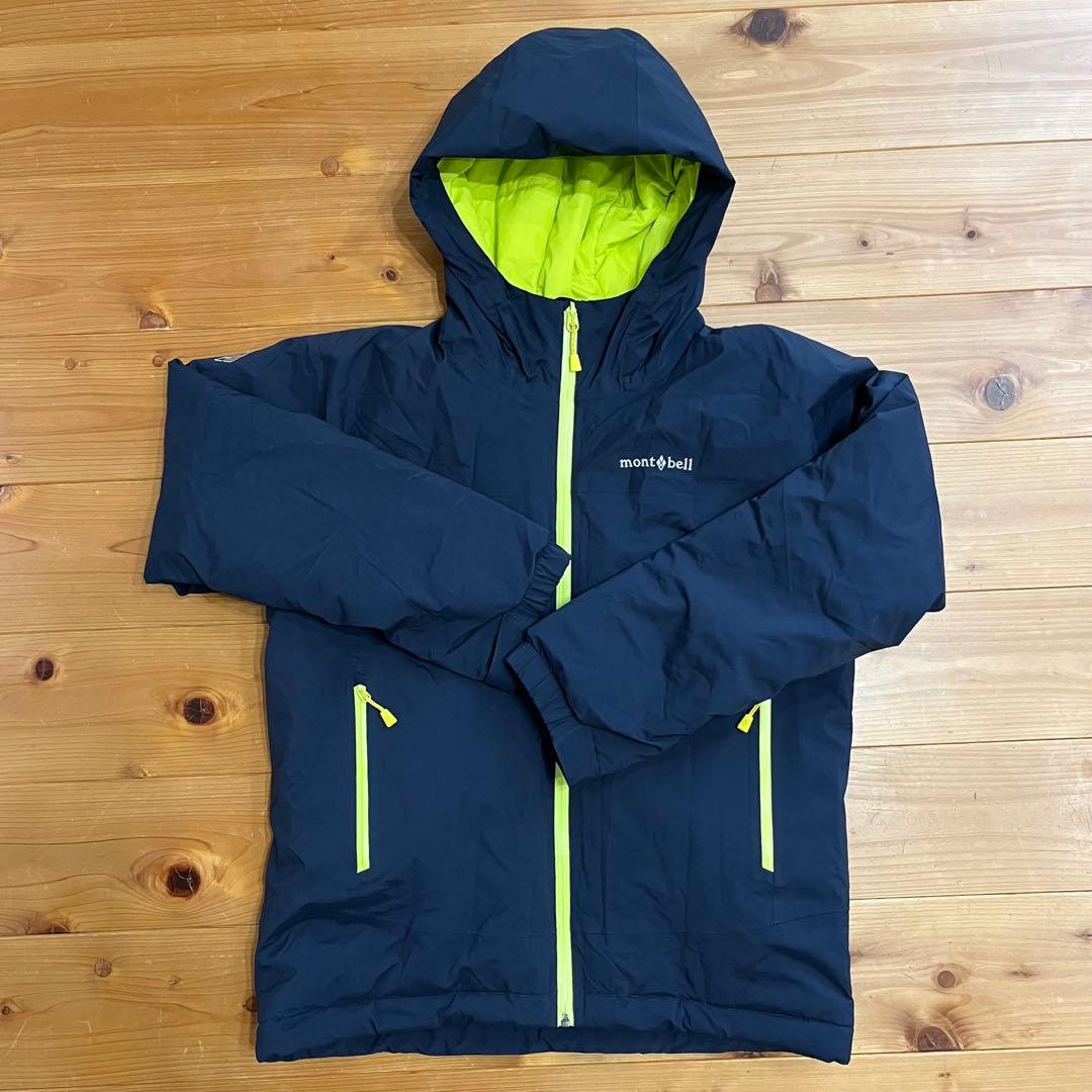 mont-bell パウダーステップ パーカ Kid's 160 ネイビー