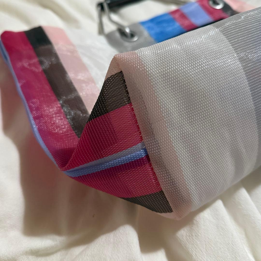 MARNIリリーホワイトMARNI MARKET STRIPE MINI BAG