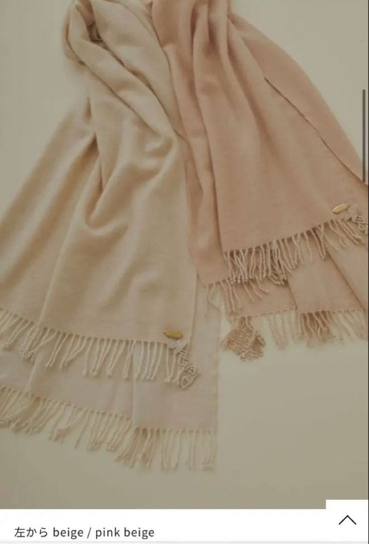 ミナペルホネンtowa ストール2024-25 a/wマフラー　ベイジュ