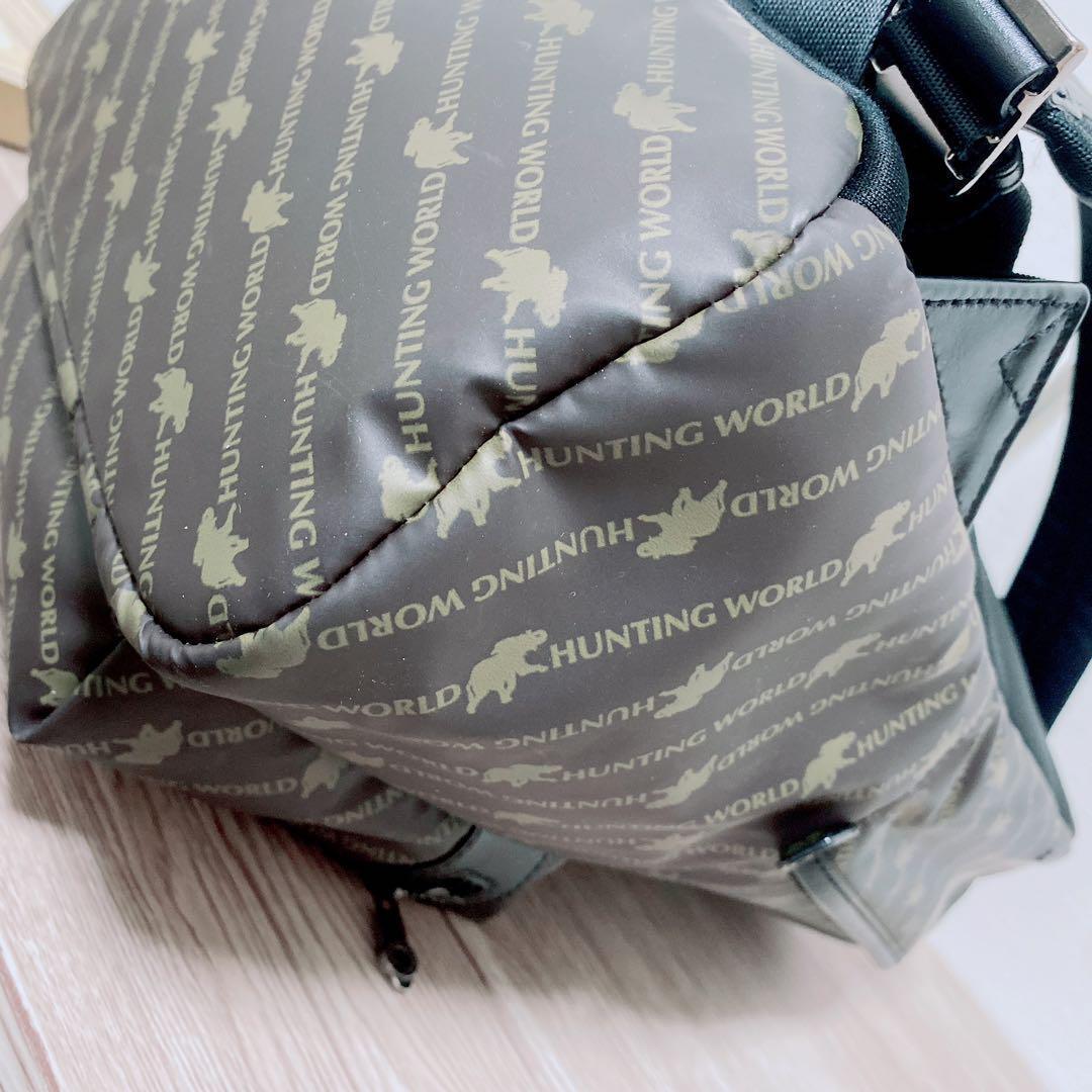 ハンティングワールド　ナイロン　リュック　622301　保管袋付き　総柄