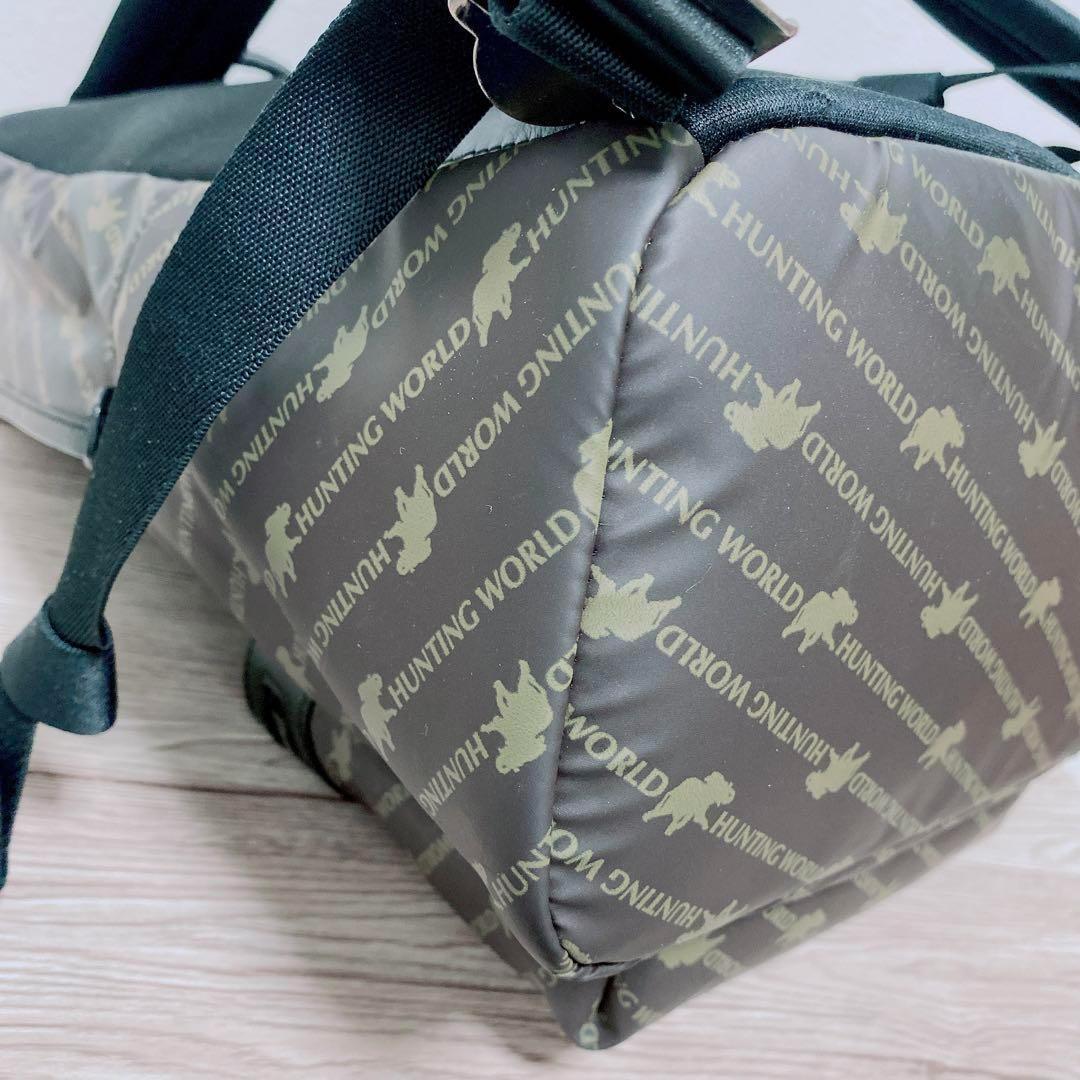 ハンティングワールド　ナイロン　リュック　622301　保管袋付き　総柄