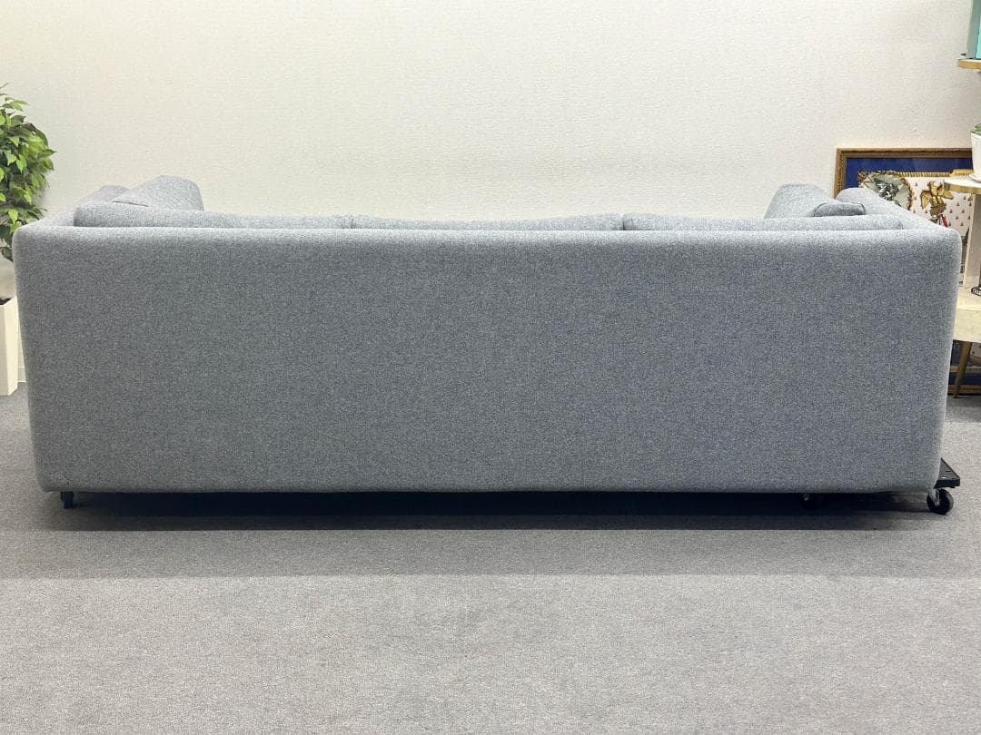 美品■HAY■HACKNEY　3Pソファ　幅250cm　グレー系　ファブリック