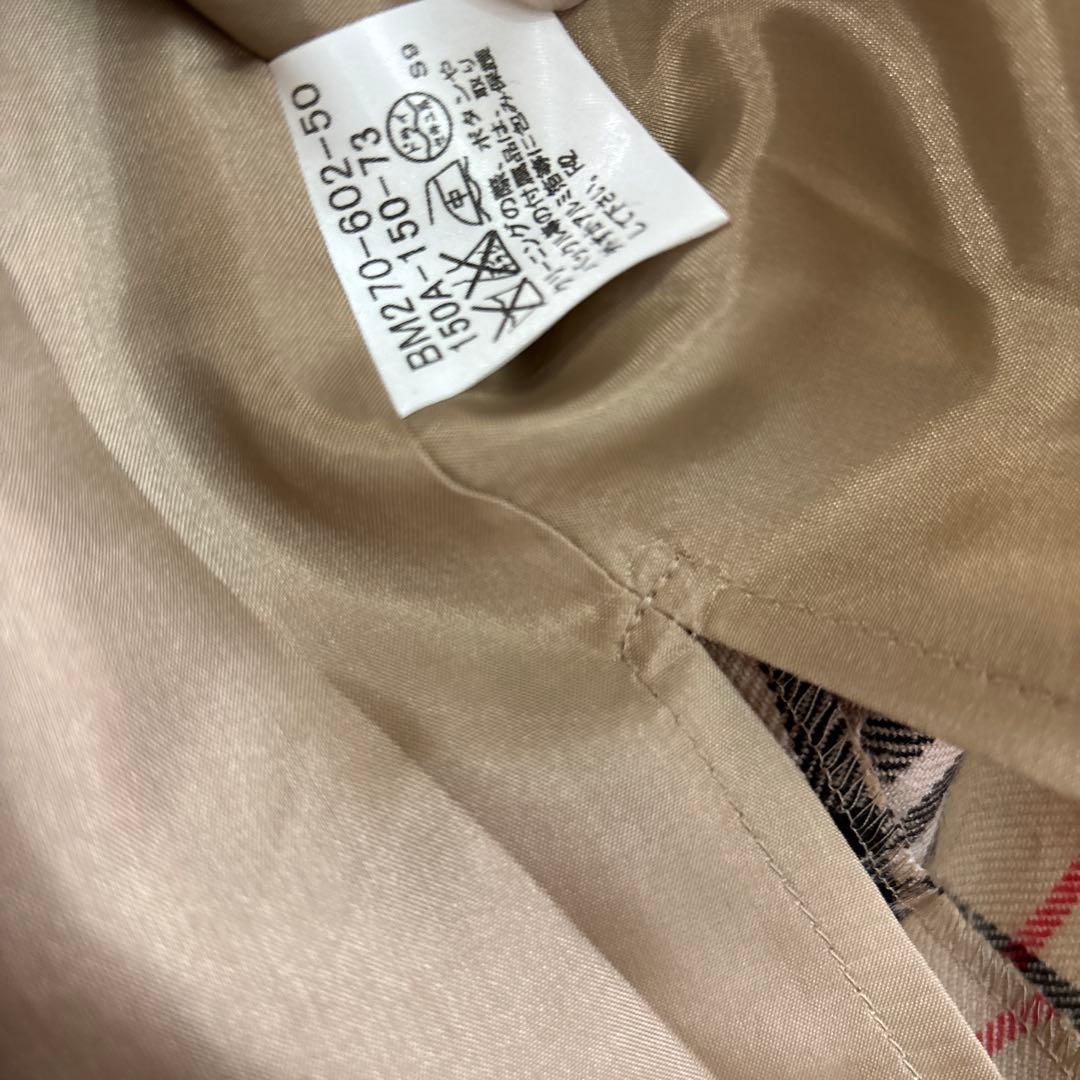 バーバリー　タートルネック 半袖 ワンピース チェック柄