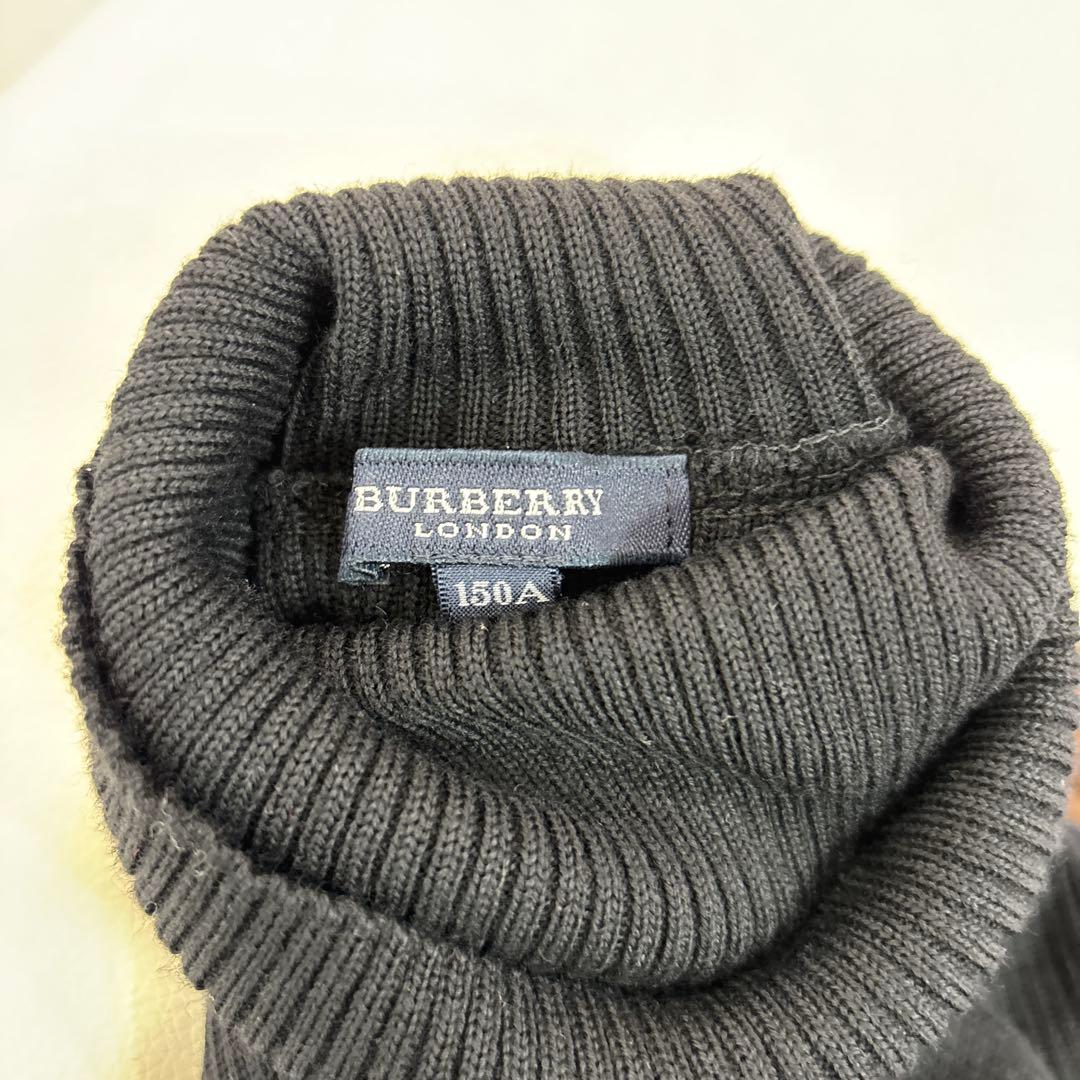 バーバリー　タートルネック 半袖 ワンピース チェック柄