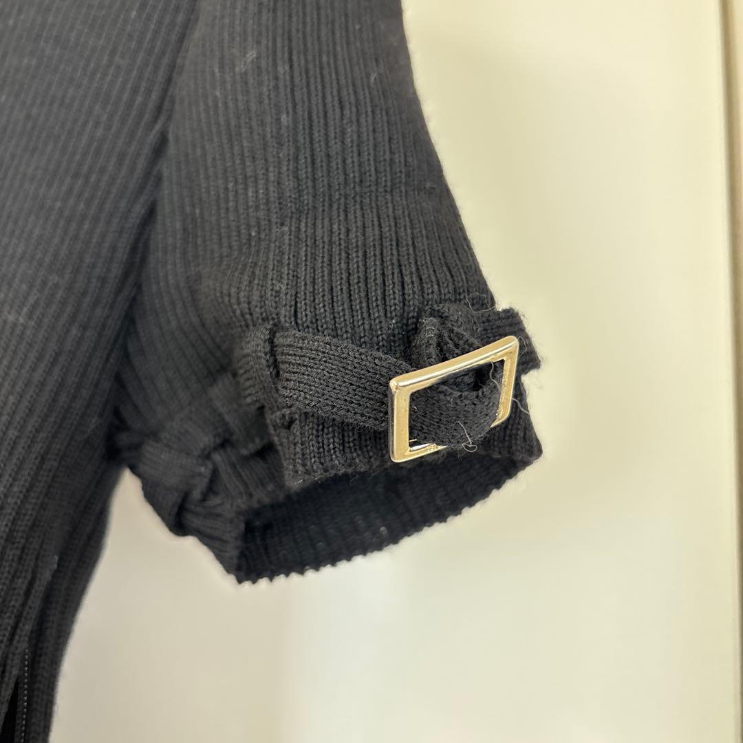 バーバリー　タートルネック 半袖 ワンピース チェック柄