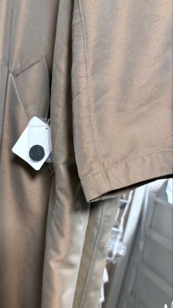 【新品タグ付き】 Todayful サテンツイルコート キャメル 38