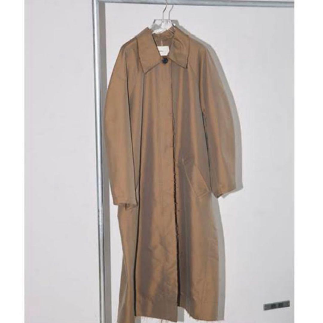 【新品タグ付き】 Todayful サテンツイルコート キャメル 38