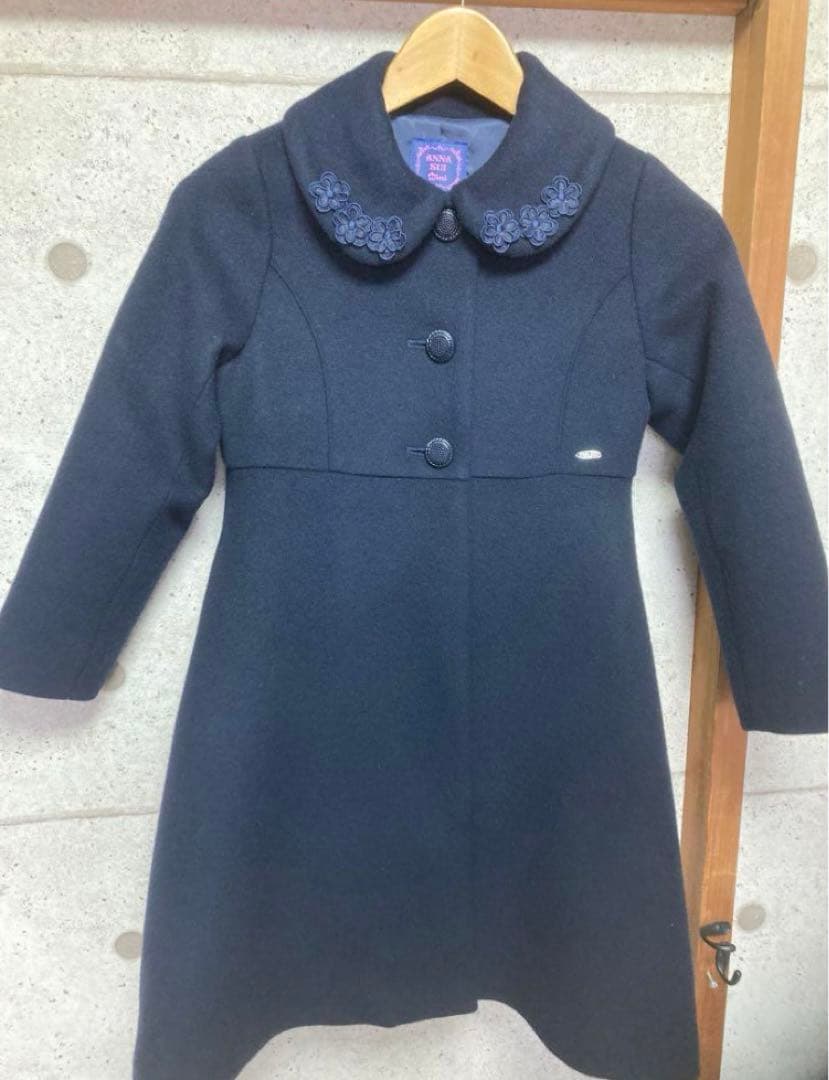 アナスイミニ　コート　ウールコートエーラインコート130cm