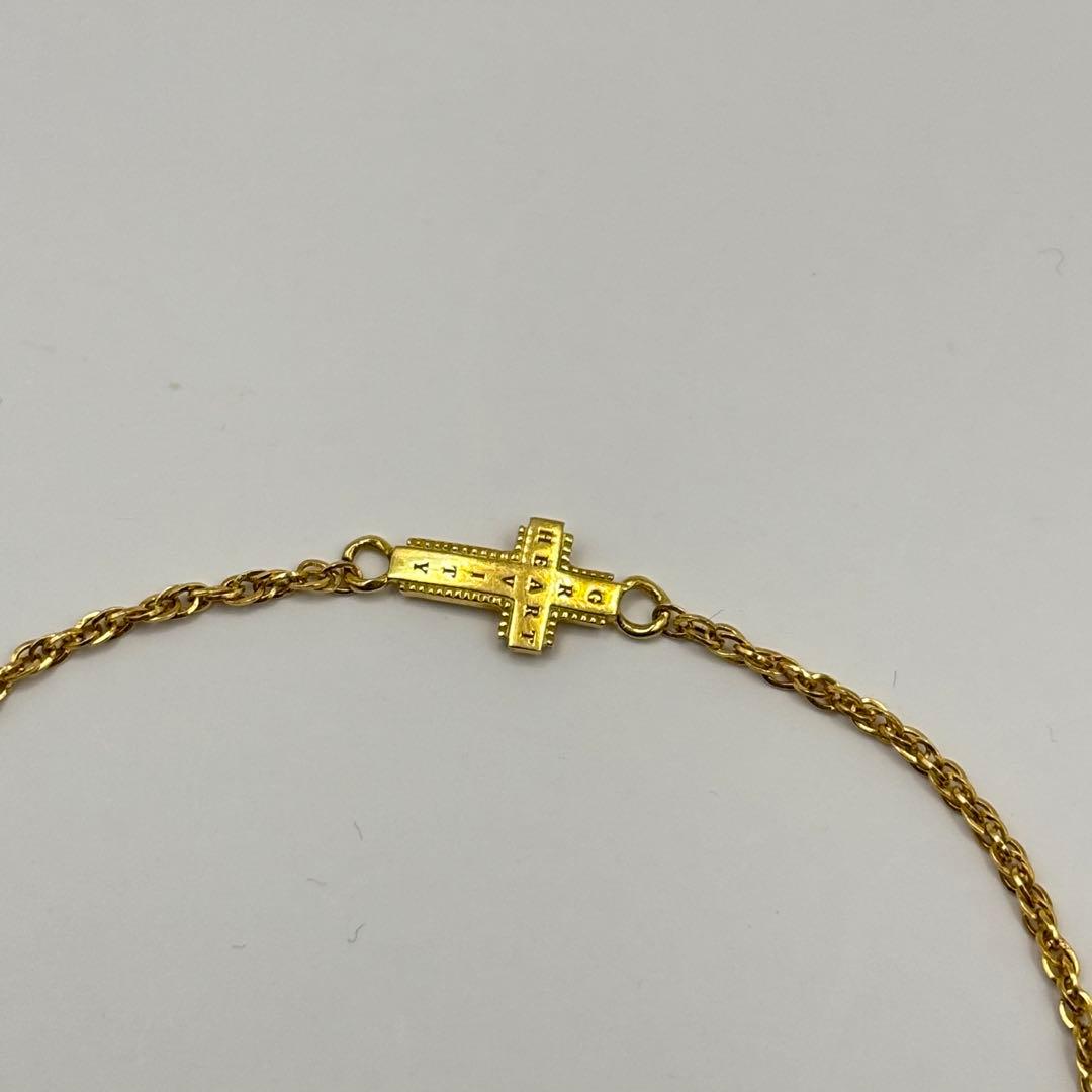sympathy of soul K18 Wクロス ブレスレット/アンクレット