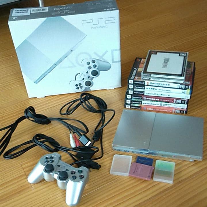 PS2 本体、ソフト7本付き