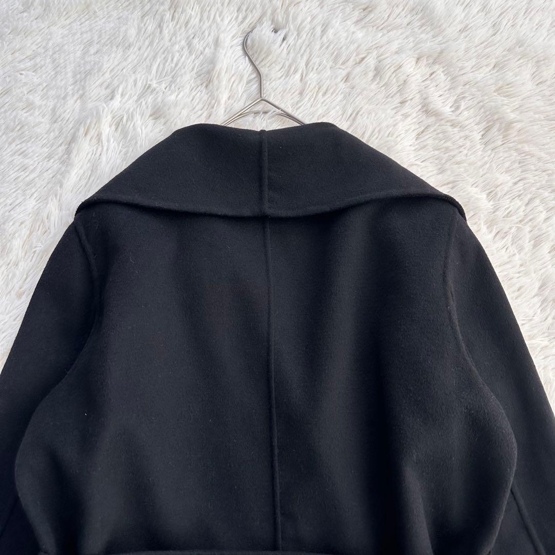 ADOLFO DOMINGUEZ ガウンコート ダブルフェイス ベルト 女優襟