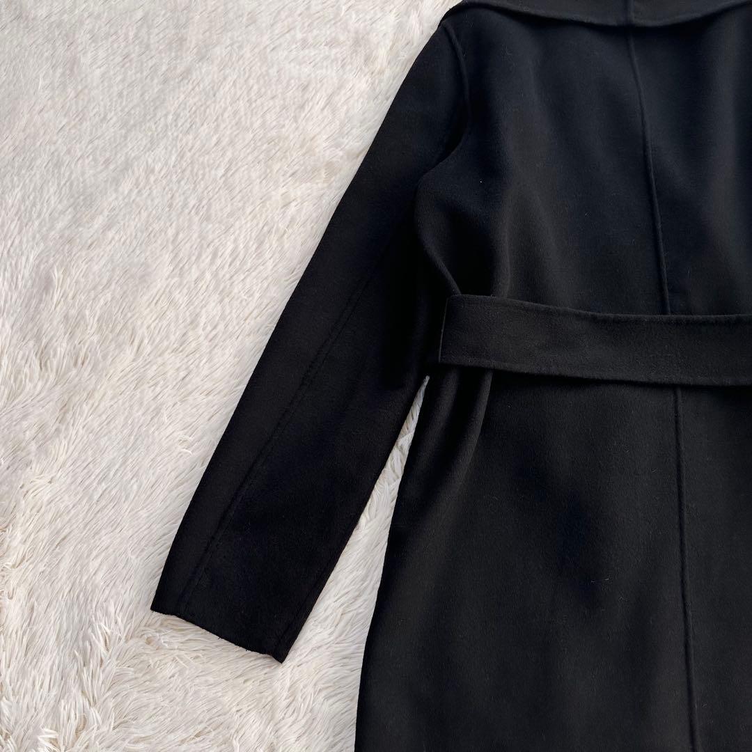 ADOLFO DOMINGUEZ ガウンコート ダブルフェイス ベルト 女優襟