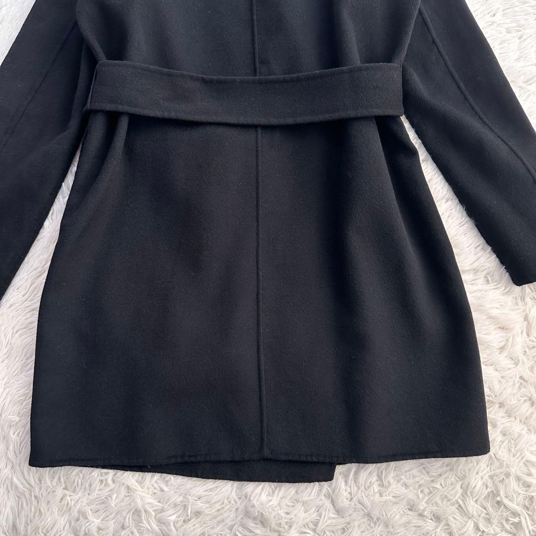 ADOLFO DOMINGUEZ ガウンコート ダブルフェイス ベルト 女優襟