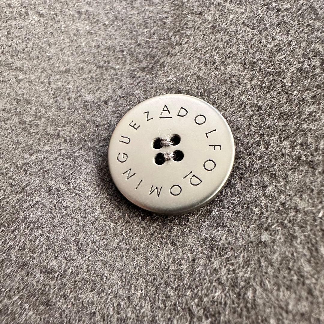 ADOLFO DOMINGUEZ ガウンコート ダブルフェイス ベルト 女優襟