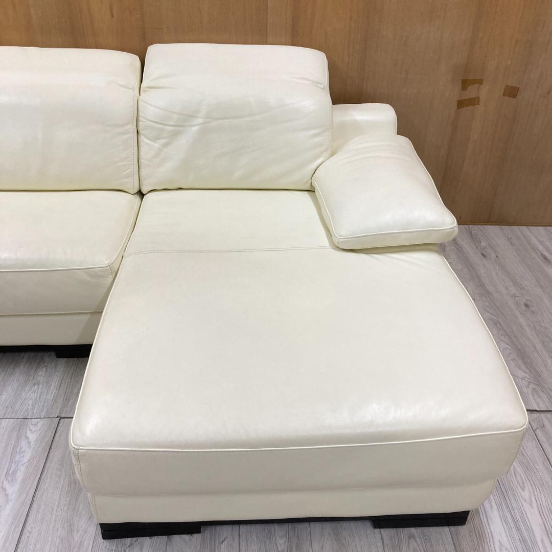 IDC大塚家具　L/Sコンフォート　大型　カウチソファ　本革　350ｃｍ