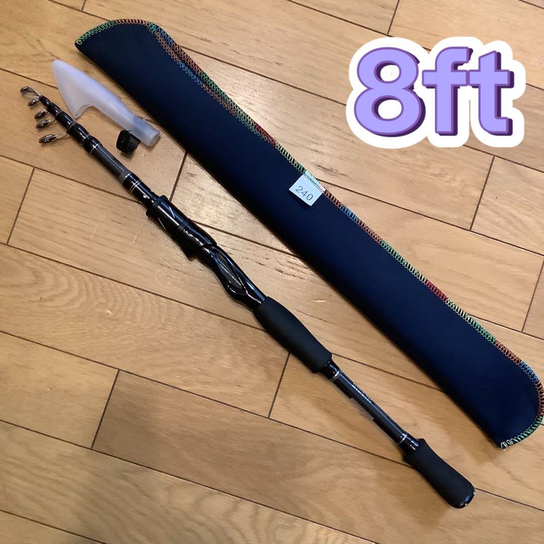 フロロ2号x2個2.4m&2.7mコンパクトロッド&スピニング3000と4000