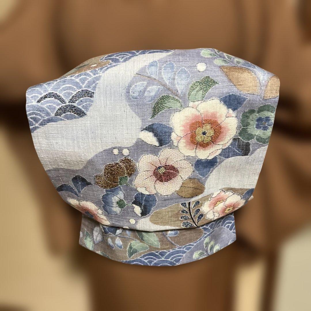 紬　柿渋染め　身丈163.5裄68