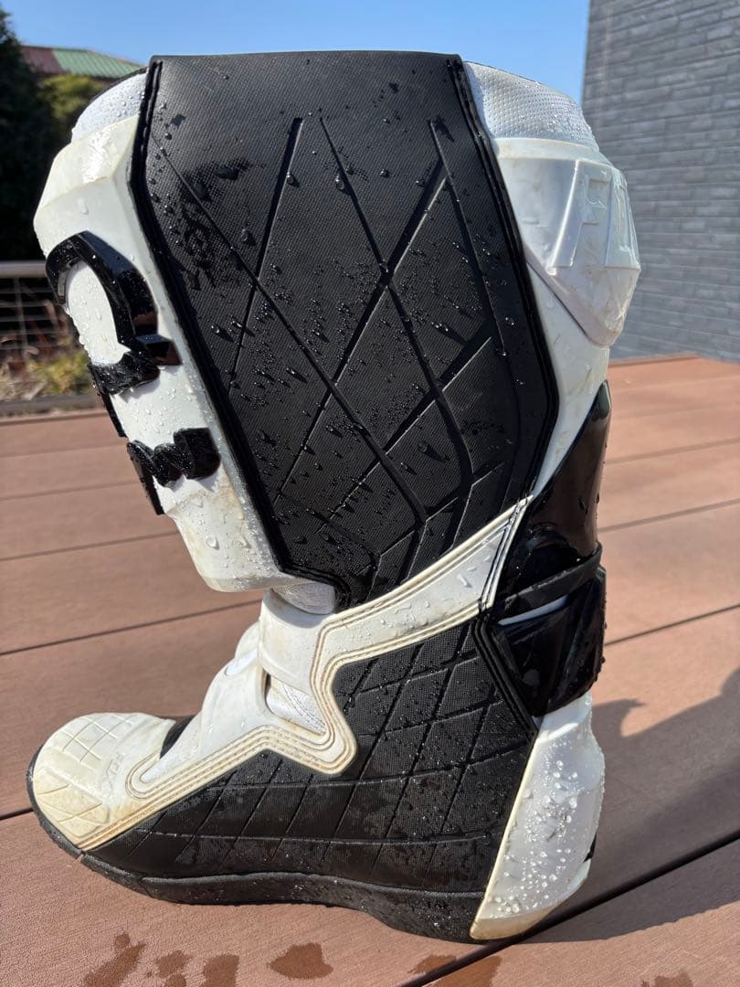 FOX 180 バイクブーツ ホワイト/ブラック