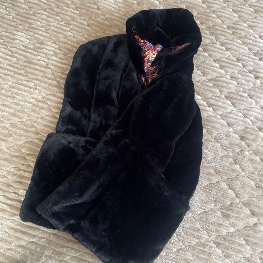 エトロ　ダウン　ショール　フード