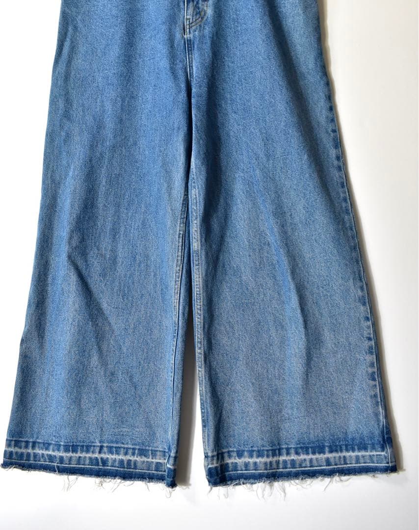 24SS超美品！完売DouDouデニムサロペット股上深め人気ブルーオールインワン