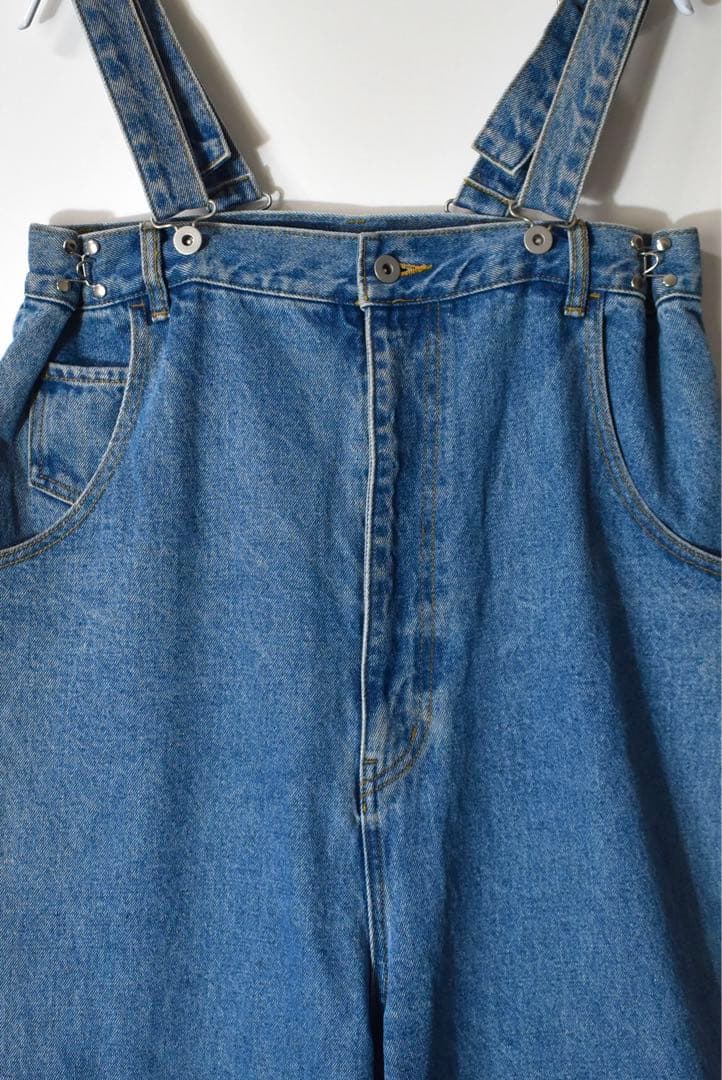 24SS超美品！完売DouDouデニムサロペット股上深め人気ブルーオールインワン