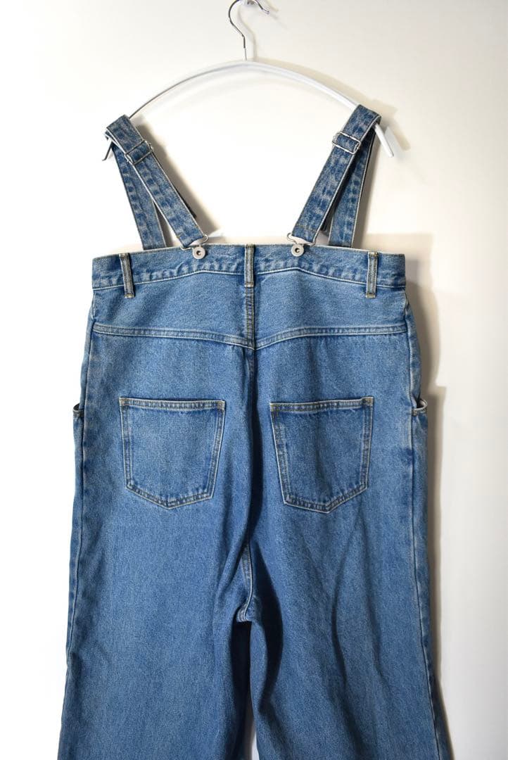 24SS超美品！完売DouDouデニムサロペット股上深め人気ブルーオールインワン