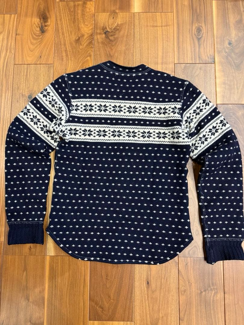 JUNYA WATANABE MAN ノルディック柄ニット M 紺 11aw