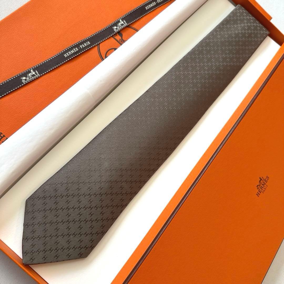 yuzukozu♡出品エルメス ネクタイ 《ニューH》 新品 未使用
