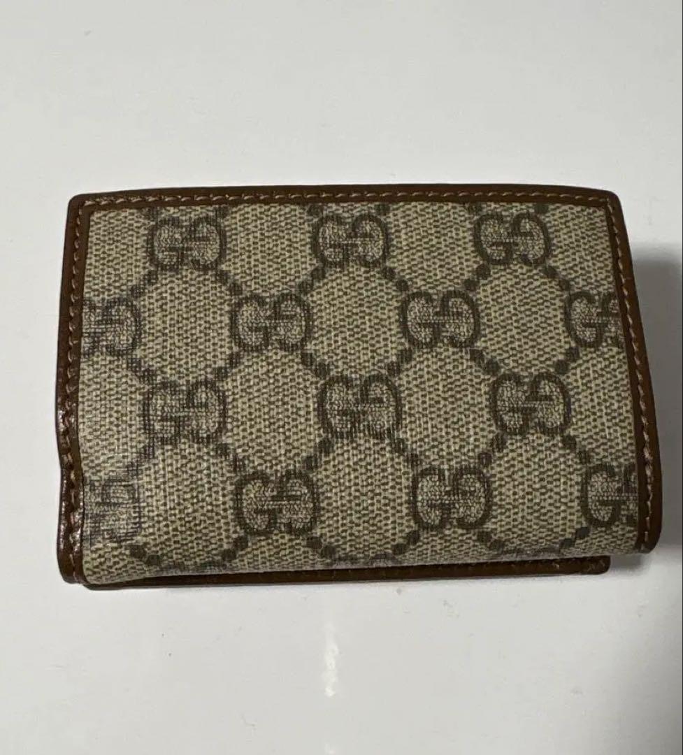 GUCCI GGパターン ホースビット 三つ折り財布 保存袋付き