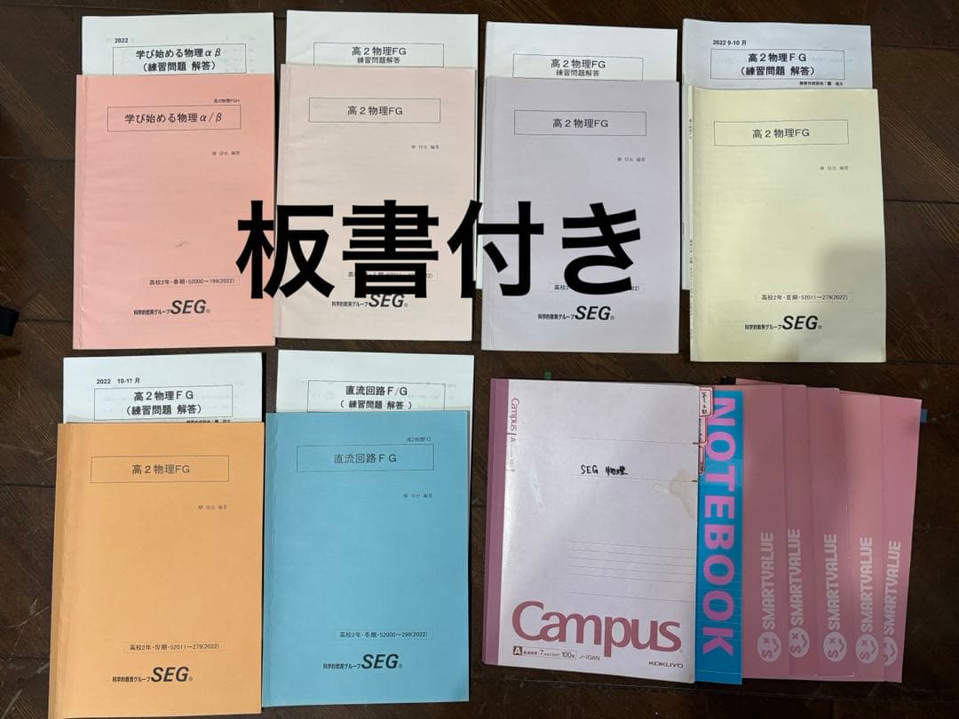 SEG 物理　テキスト　セット　板書あり
