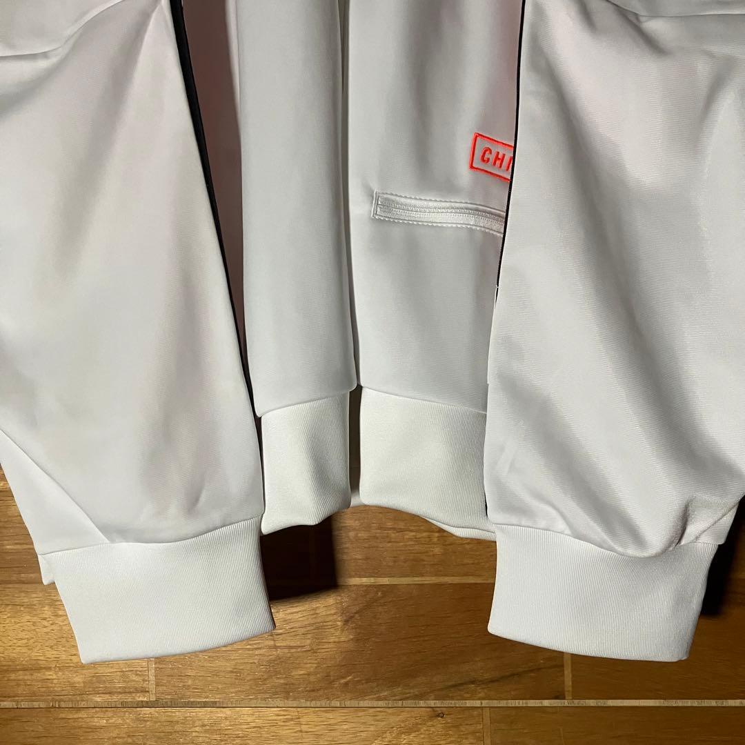 adidas CHILE 20 トラックジャケット　ジャージ　白　光沢　6XO