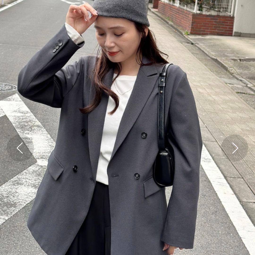 ジャーナルスタンダード ウールライクストレッチジャケット 36 チャコールグレー