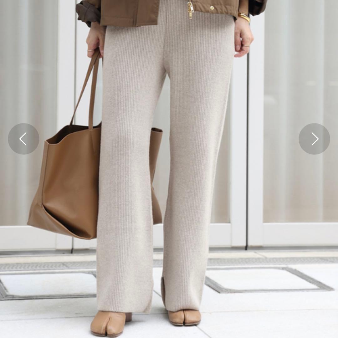 Deuxieme Classe23AW *OLBIA リブ パンツ　36